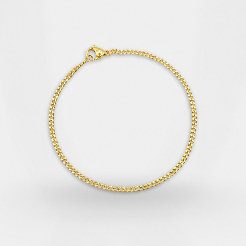 צמיד ריי 2 מ"מ - זהב