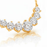 שרשרת יהלומים מודרגת - Clairé - זהב