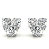 עגילים צמודים חיתוך לב