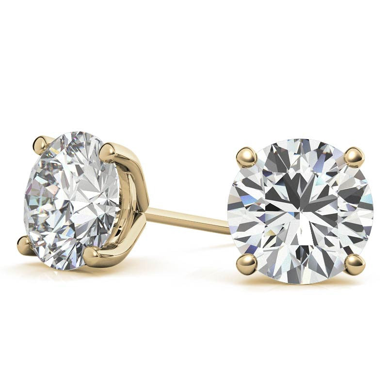 Martini Stud Earrings - Gold