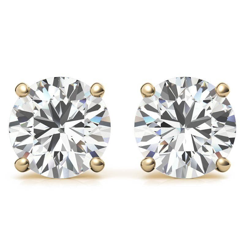 Martini Stud Earrings - Gold
