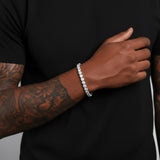 צמיד טניס 5 מ"מ - זהב לבן