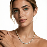 Aria Tennis Necklace 5MM - 18k Gold