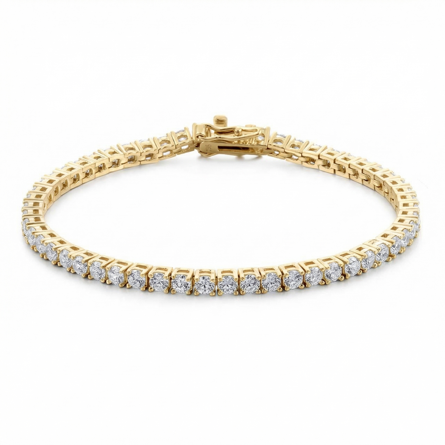 Aura Tennis Bracelet 3MM - Gold
