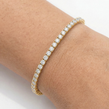 Aura Tennis Bracelet 3MM - Gold