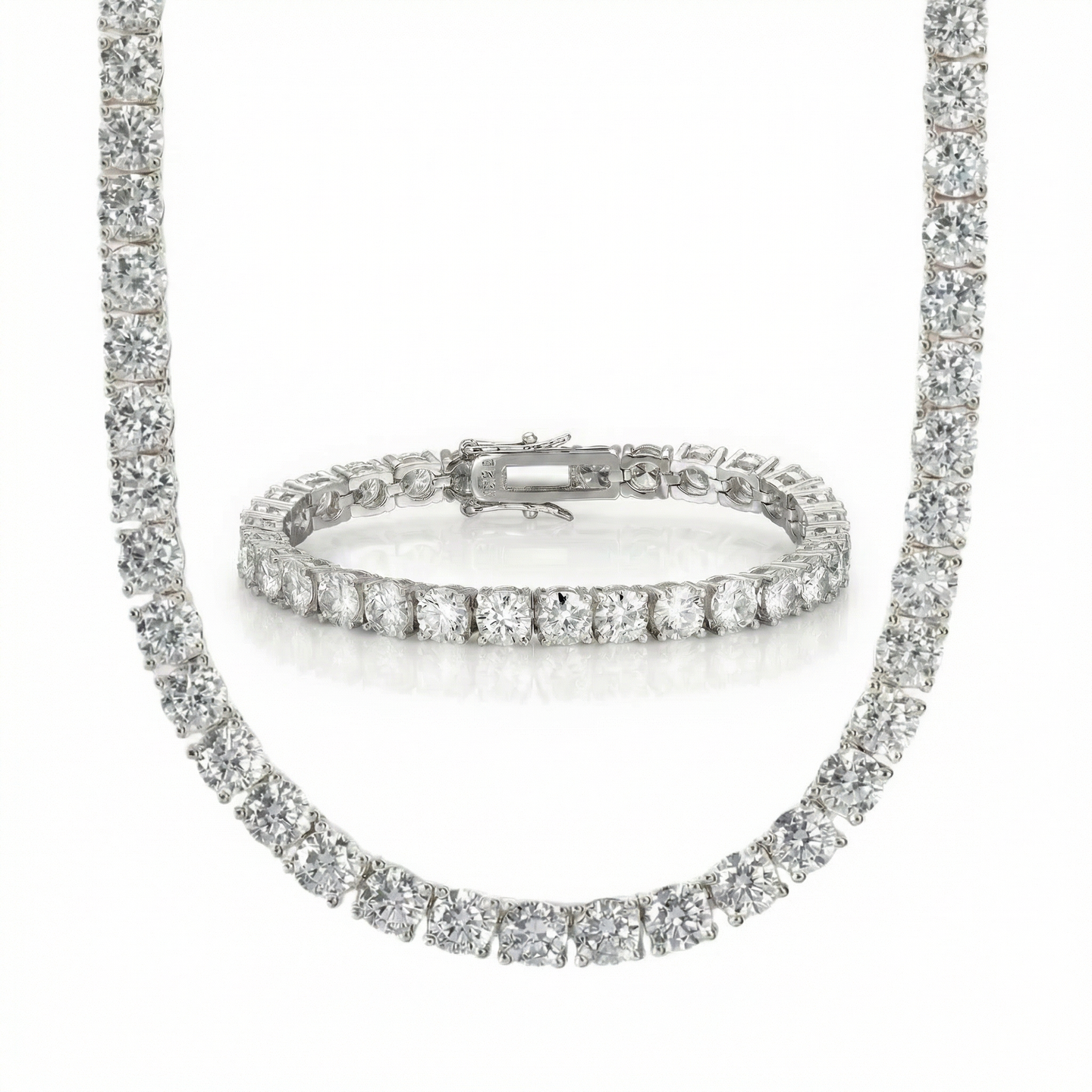 Tennis Set 5MM - White Gold