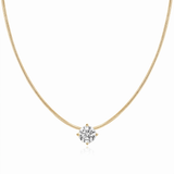 Snake Chain Pendant Necklace - Gold