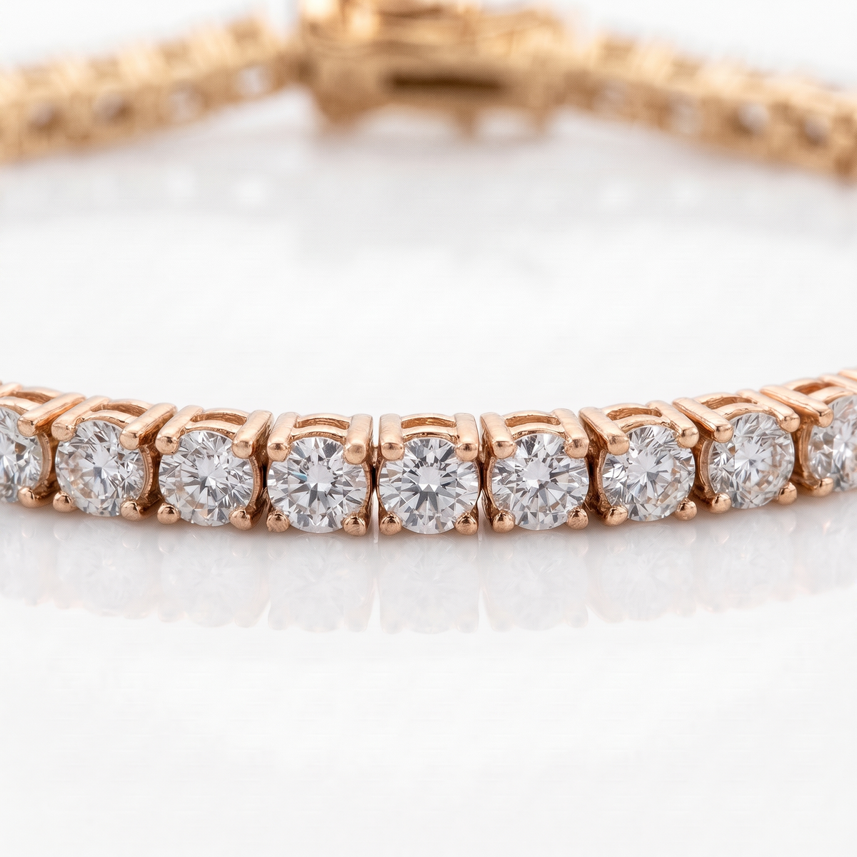 Aura Tennis Bracelet 3MM - Rose Gold