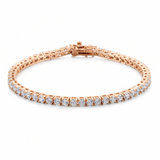 Aura Tennis Bracelet 3MM - Rose Gold