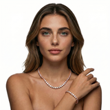 Tennis Set 5MM rose gold detail