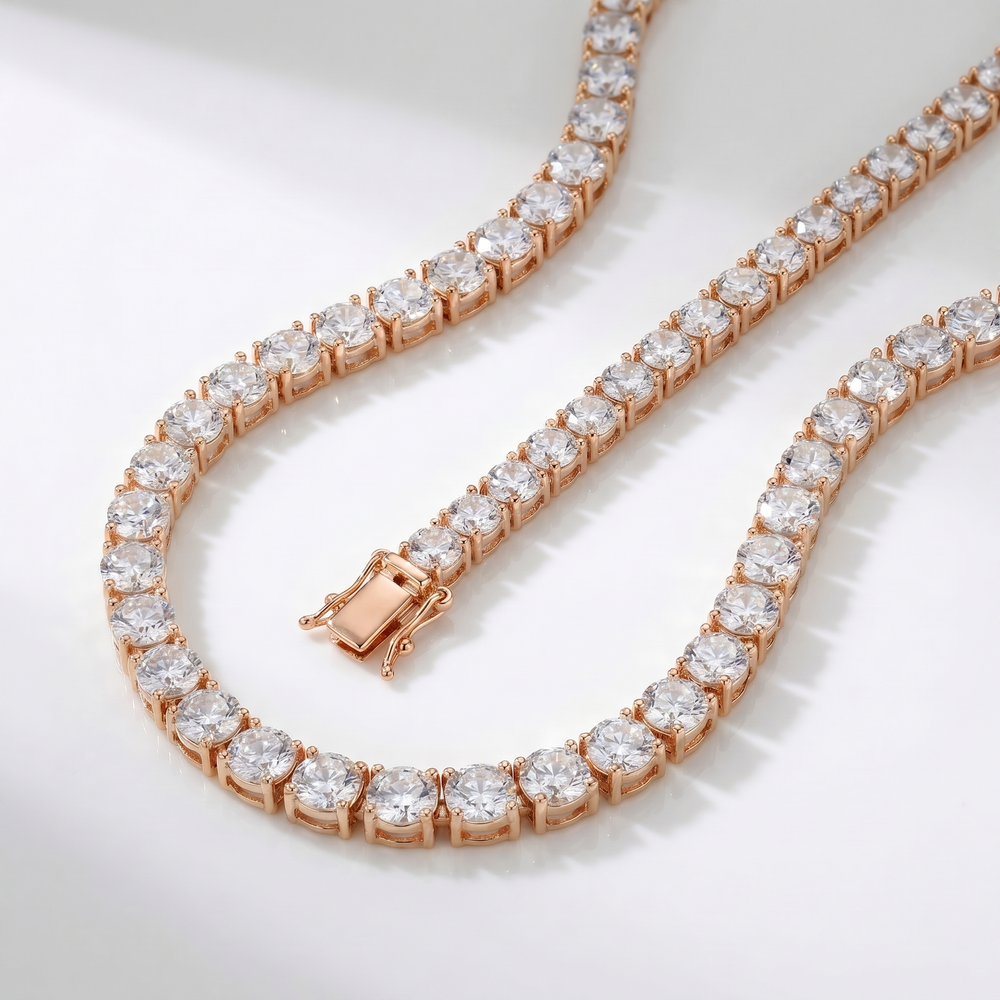 Tennis Set 5MM rose gold styled
