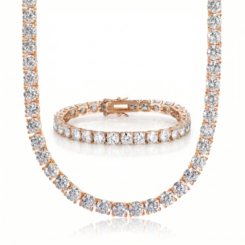 Tennis Set 5MM - Rose Gold