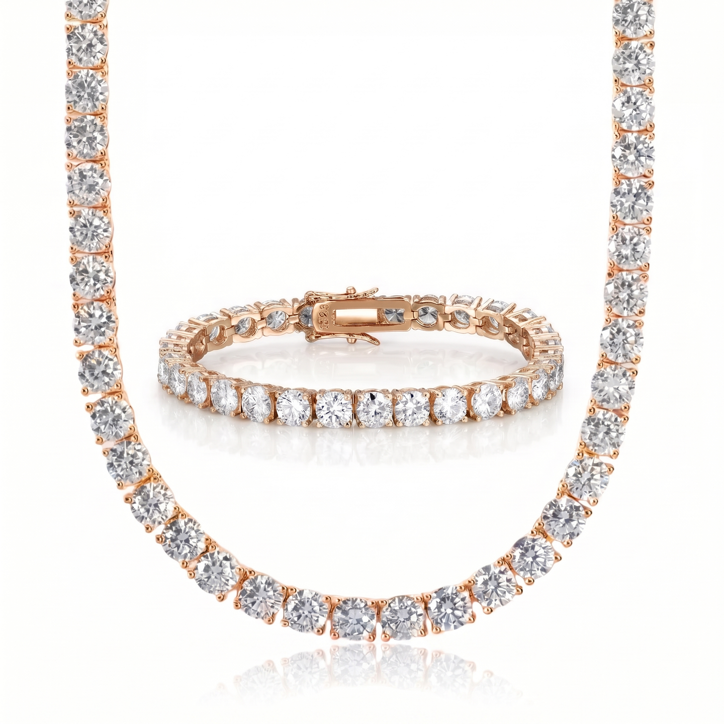 Tennis Set 5MM - Rose Gold
