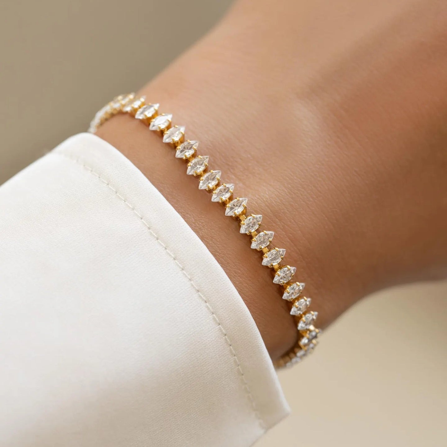 Marquise Cut Tennis Bracelet