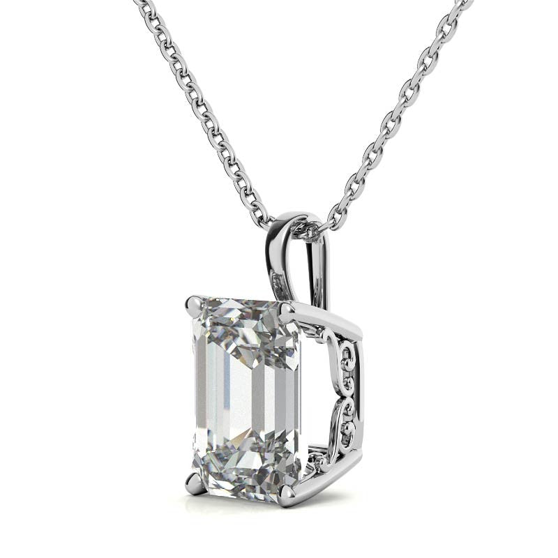 Emerald Pendant Necklace