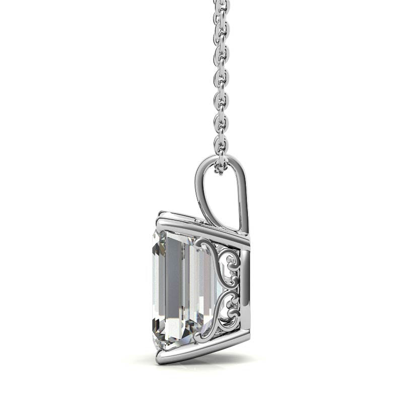 Emerald Pendant Necklace