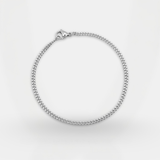 צמיד ריי 2 מ"מ - כסף