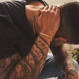 צמיד חבל 5 מ"מ - זהב