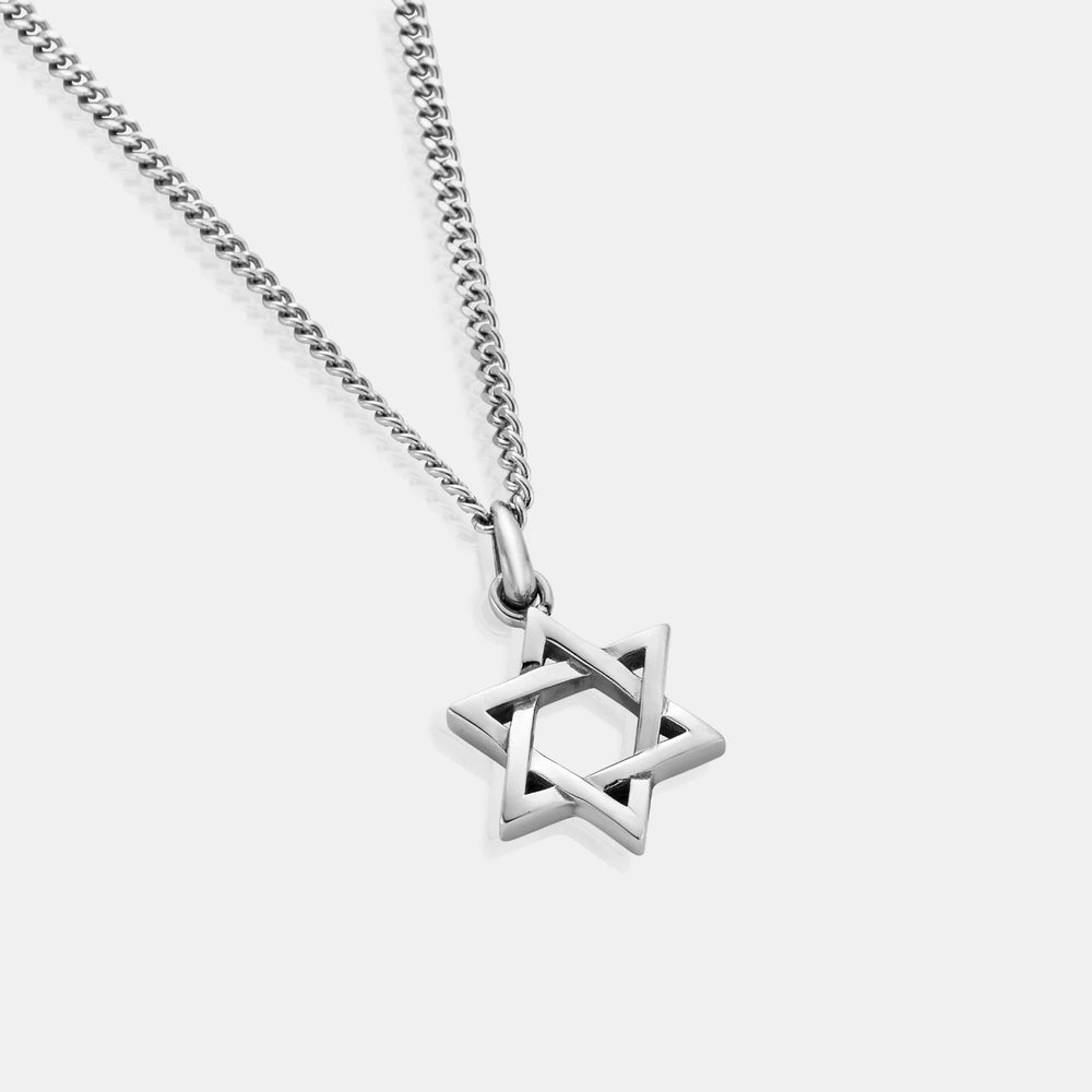 Star of David Pendant - Silver
