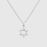 Star of David Pendant - Silver