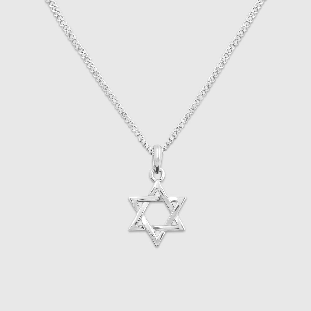 Star of David Pendant - Silver