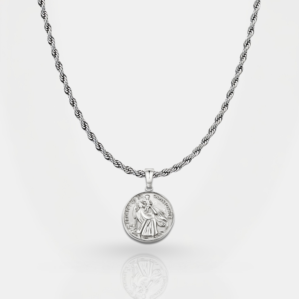 שרשרת ST. CHRISTOPHER בכסף