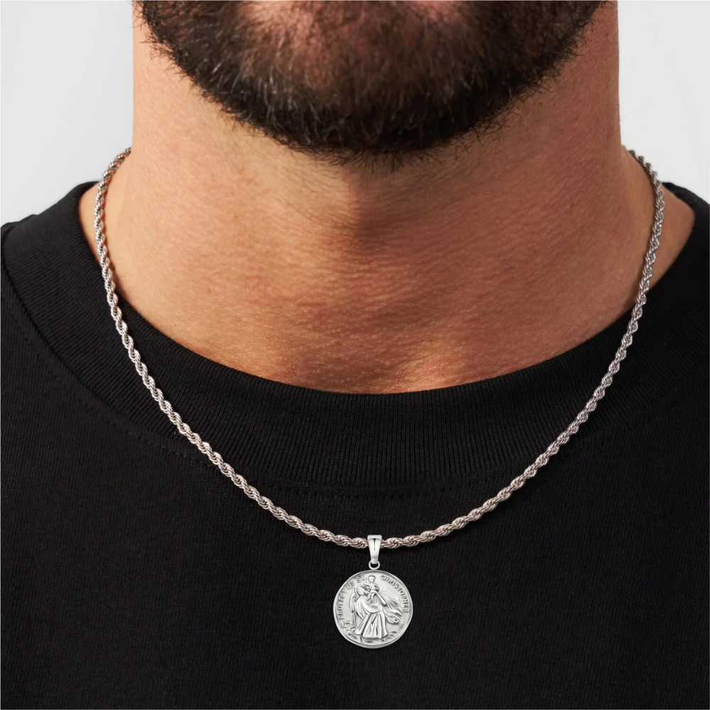 שרשרת ST. CHRISTOPHER בכסף