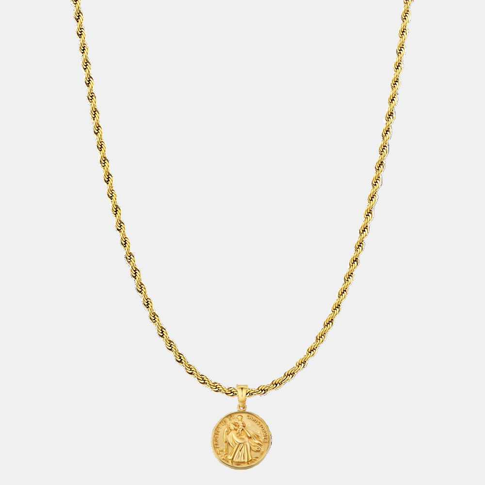 שרשרת ST. CHRISTOPHER בזהב