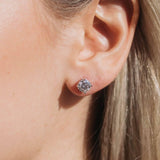Martini Stud Earrings - Gold