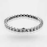 Diamond bracelet on a white background