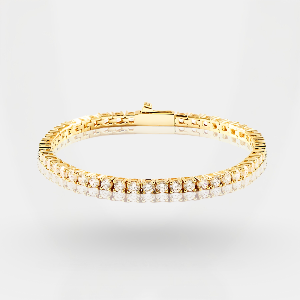 צמיד טניס Aura 3 מ"מ - זהב