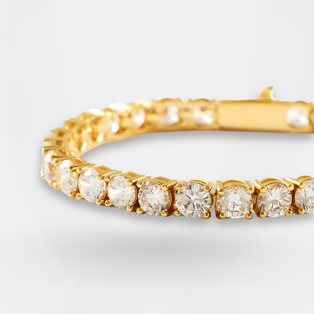 צמיד טניס Aria 5 מ"מ - זהב