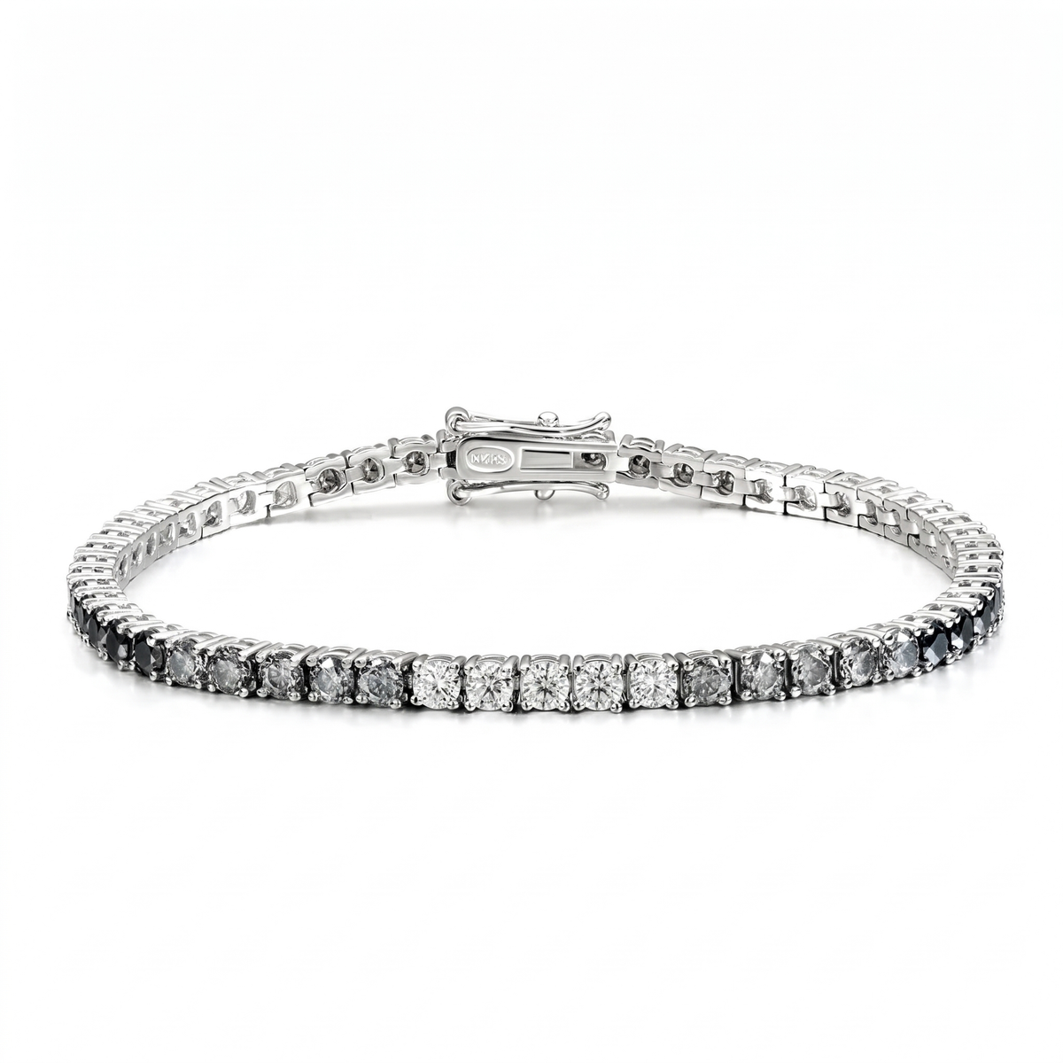 Ombré Tennis Bracelet - White Gold