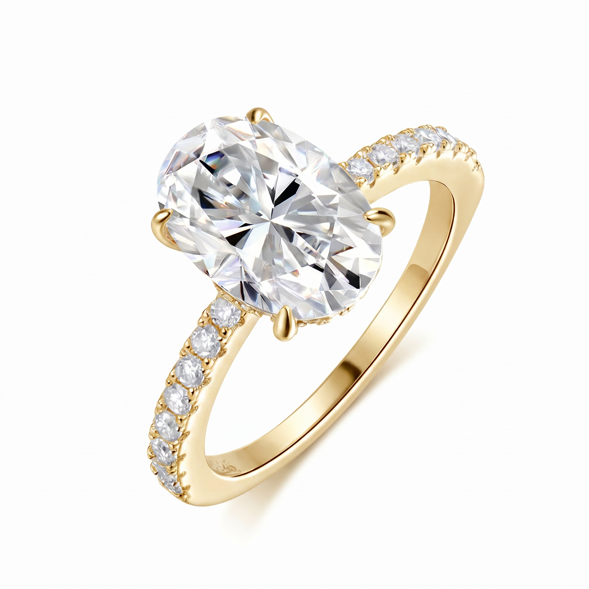 Ophelia Oval Ring - Gold