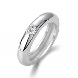 Noa Bezel Ring - White Gold