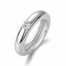 Noa Bezel Ring - White Gold