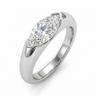 Muse Marquise Moissanite Ring - White Gold