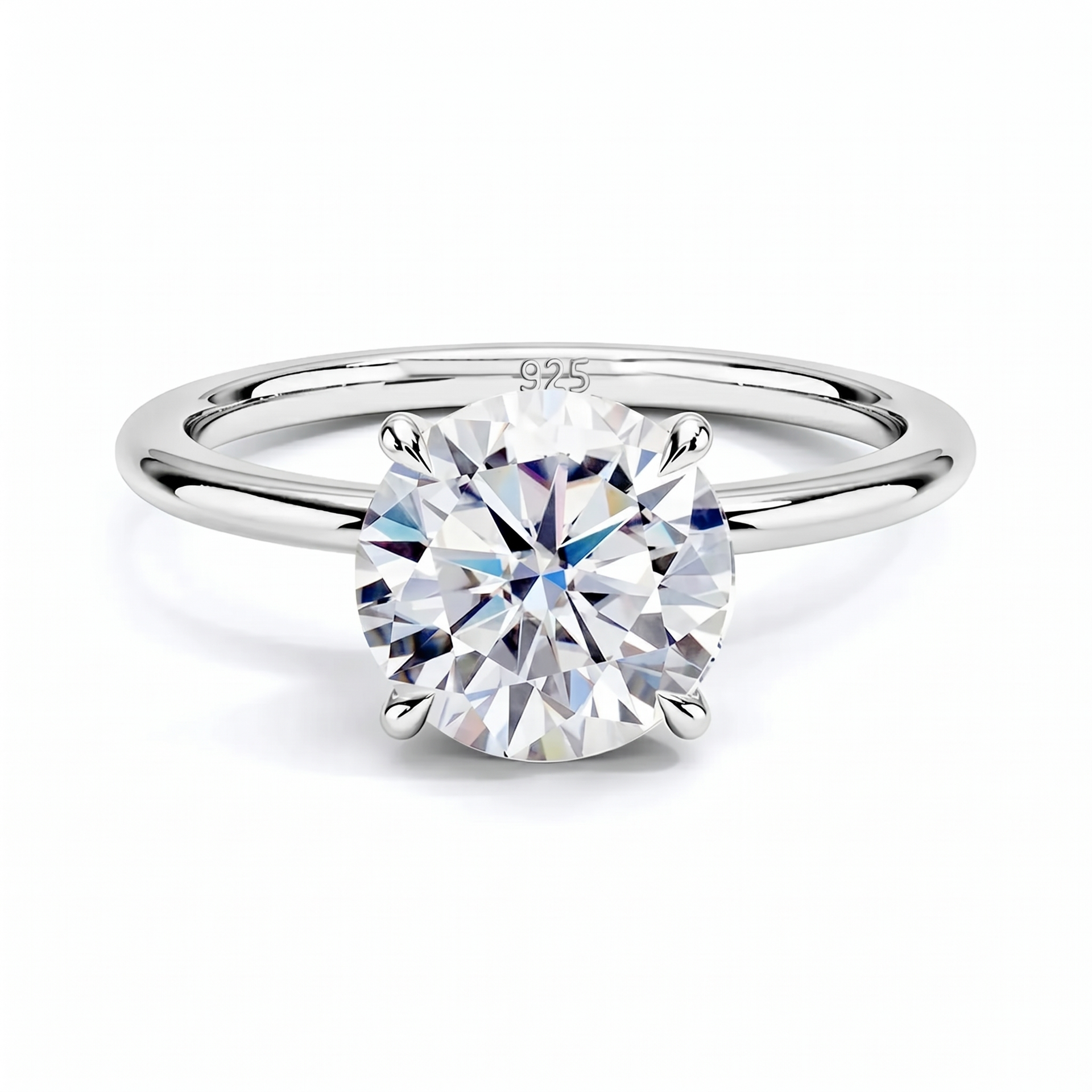 Classic Solitaire Ring - White Gold