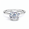 Classic Solitaire Ring - White Gold