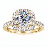 Amara Halo Ring - Gold