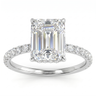 Isabella Emerald Ring - White Gold