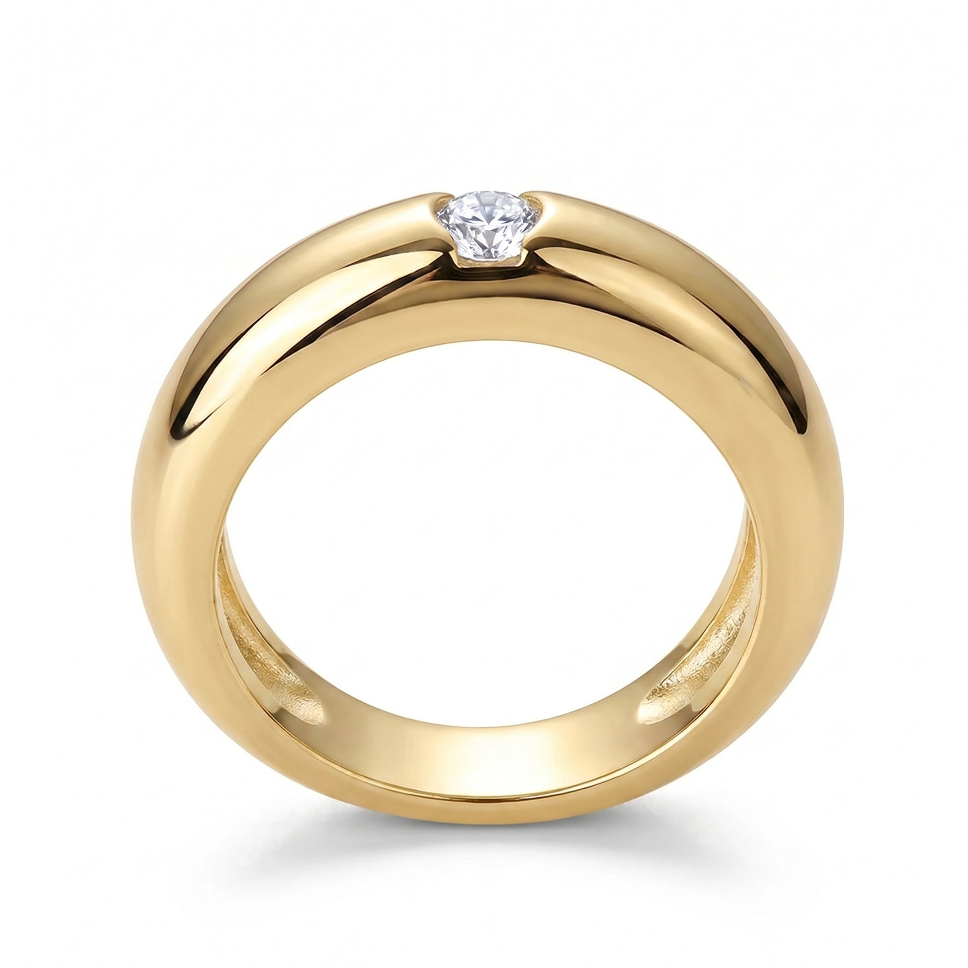 Noa Bezel Ring - Gold