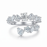 Seraphina Mixed Cut Ring - White Gold
