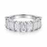 Monaco Emerald Ring - White Gold