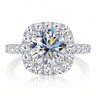 Amara Halo Ring - White Gold
