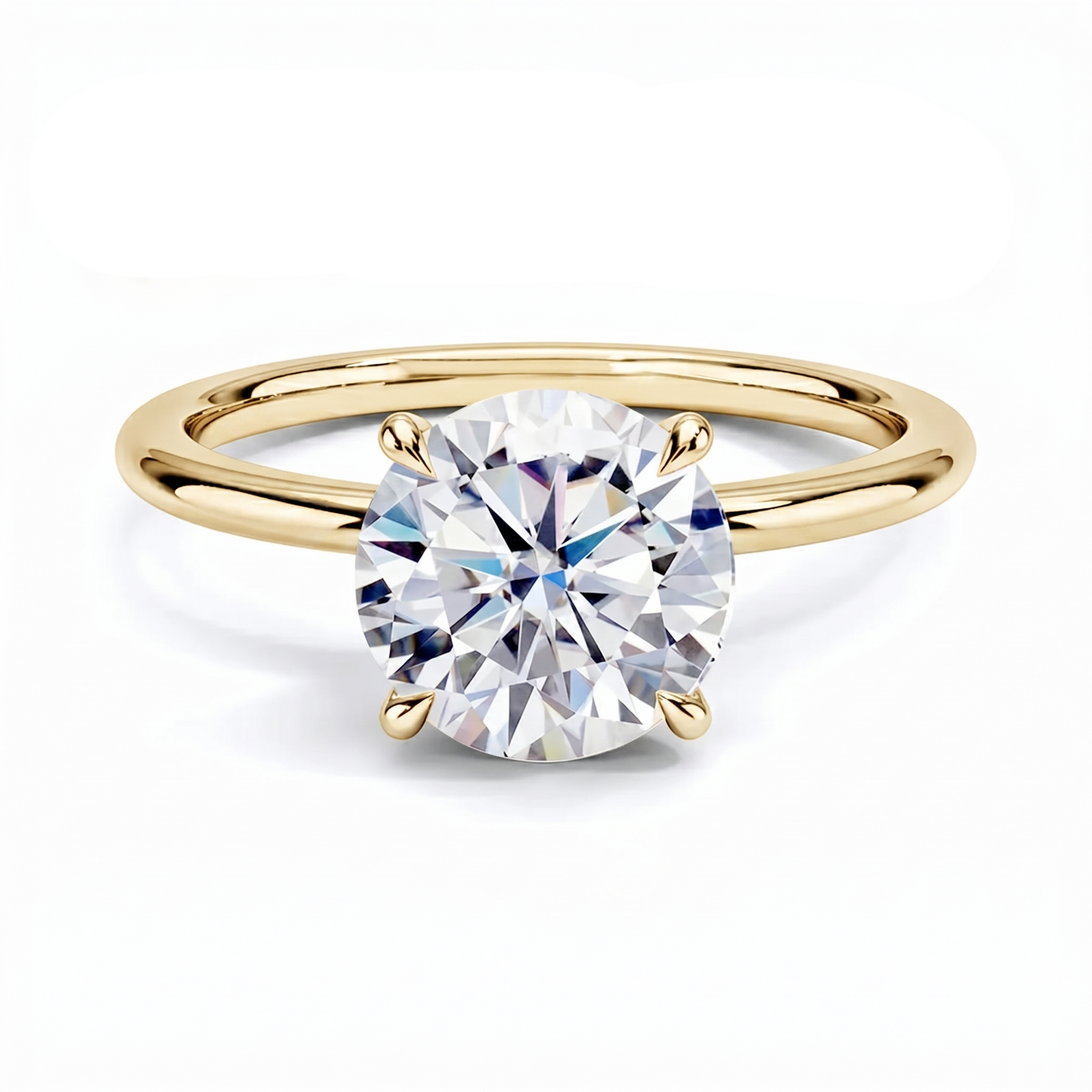 Classic Solitaire Ring - Gold
