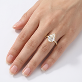 Vivian Pear Ring - Gold