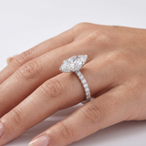 Aveline Marquise Ring - White Gold