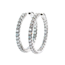 Hoop Earrings - White Gold