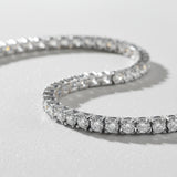 צמיד טניס Aria 5 מ"מ - זהב לבן